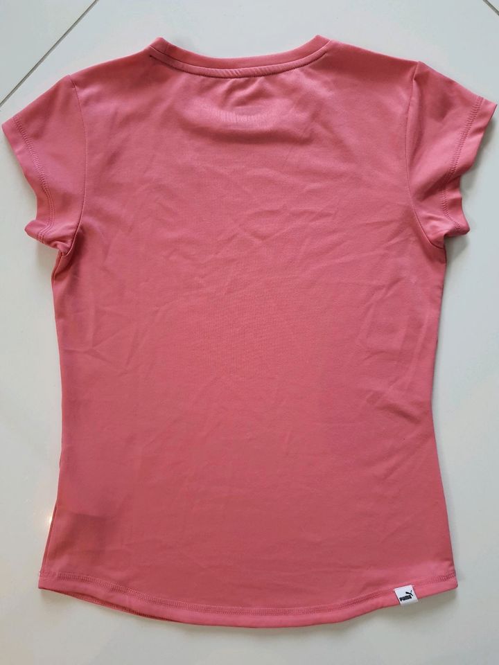 NEUWERT.❤️PUMA❤️Sport T-Shirt strech pink Mädchen Oberteil⭐️152⭐️ in Mülheim-Kärlich