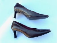 Pumps Damenschuhe Italien Mailand brau vintage Leder Gr. 38 1/2 Bayern - Landshut Vorschau