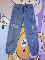 Baggy Jeans mit niedlichem Print (Größe S und M) - Kawaii Berlin - Steglitz Vorschau