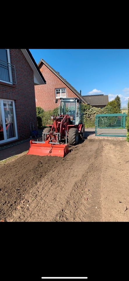 Gartenfräsen Bodenbearbeiten Rollrasen in Soltau