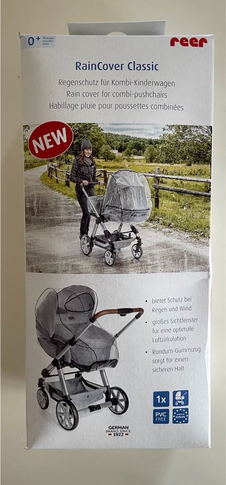 Reer Raincover Classic Regenschutz für Kinderwagen Sportwagen NEU in Gundelsheim