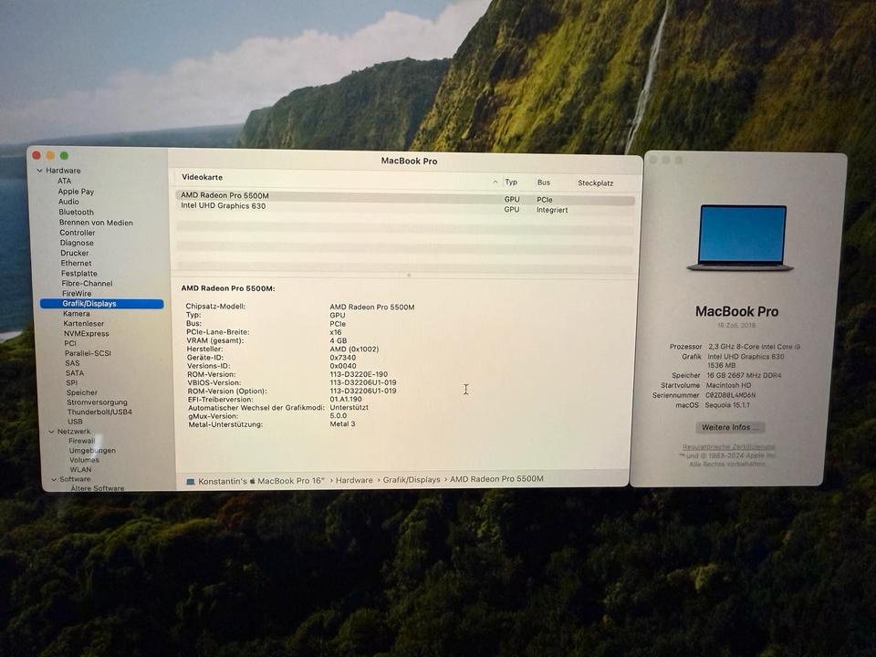 NEU! Apple MacBook Pro 2019 16" Intel i9 2.3 GHz, 16 GB RAM, 1TB in Dürnau