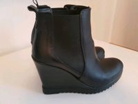 Schwarze Damen Leder - Stiefelette Nordrhein-Westfalen - Siegburg Vorschau