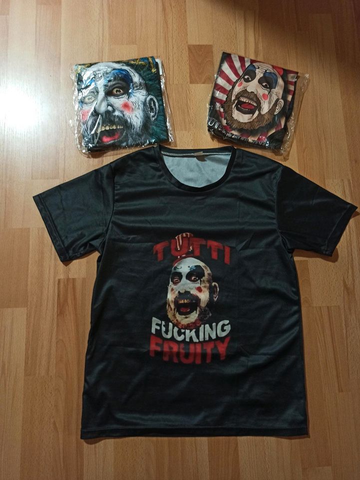 Captain Spaulding Shirt Gr. M neu Clown Horror Haus 1000 Leichen in Wurzen