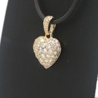 Diamant Herz Anhänger 585 Gold 14 Kt  Gelbgold Brillant Innenstadt - Köln Altstadt Vorschau