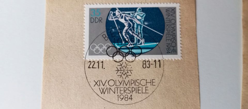BRIEFMARKEN Sammlung DDR 1983 gestempelt 9 Stück Sonderstempel BE in Berlin
