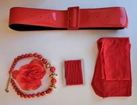 5 Teile rot Strumpfhose Gürtel Blume Kette Bonn - Auerberg Vorschau