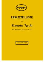 Bodenfräse Fräse DUZ Typ 20 Ersatzteilkatalog Sachsen-Anhalt - Uhrsleben Vorschau