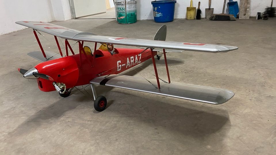 DH Tiger Moth 1,25m Flugfertig mit 5,5ccm Viertakter in Geisenfeld