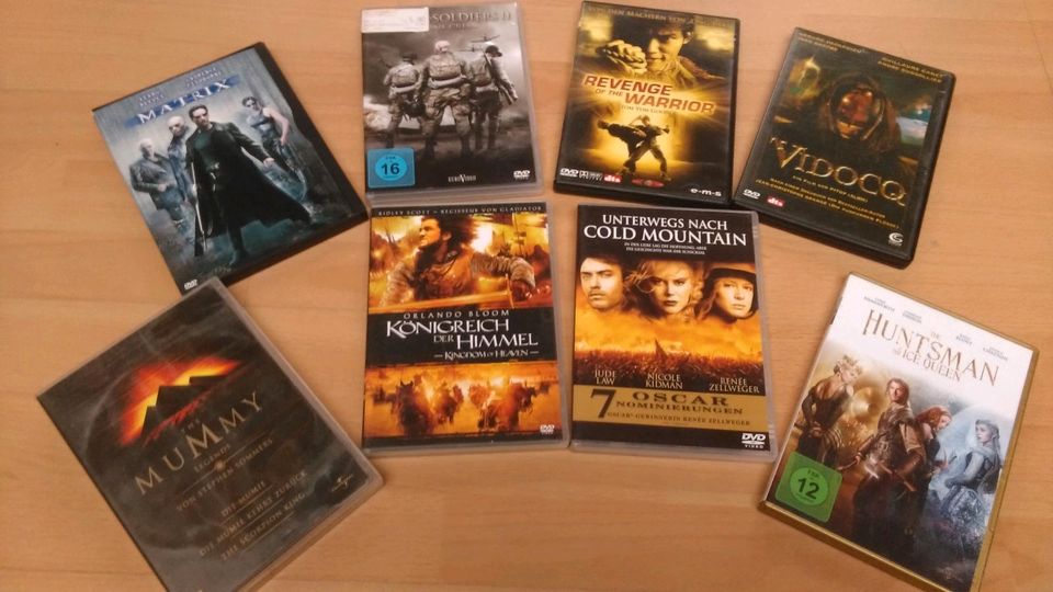 10 Film DVD'S Fantasy "Mummy Legends, Huntsman, Matrix in Hameln