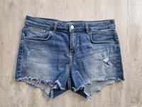 LTB Pamela Jeans Shorts blau Gr. M High Rise blue denim Fransen Hessen - Fulda Vorschau