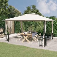 Pavillon mit Doppeldach Creme 3x4x2,65 m Stuttgart - Stuttgart-Mitte Vorschau