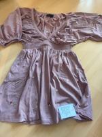 ASOS Kleid gesmokt Minikleid dusty pink gestickte Blumen Thüringen - Erfurt Vorschau
