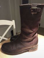 KARE Stiefel braun Leder Gr.39 fast neu Schleswig-Holstein - Kiel Vorschau