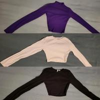 3× extra kurze langärmelige Tops Gr. XS H&M & Bershka (D5) Wandsbek - Hamburg Rahlstedt Vorschau