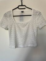 Weißes T-Shirt Crop Top XS/34 Bauchfrei Niedersachsen - Wolfsburg Vorschau