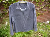 Brax Gr. 44, dunkelblaue Viscose Bluse, Langarm Niedersachsen - Buxtehude Vorschau