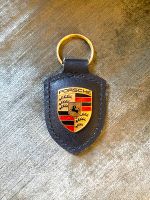 original Porsche Schlüsselanhänger Leder schwarz mit Logo 8x4,5cm München - Au-Haidhausen Vorschau