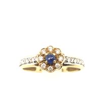 Damen Ring Gelb Gold 585 14kt Gr. 56 blauer Farbstein 173506 Schleswig-Holstein - Norderstedt Vorschau