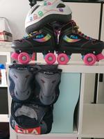 Kinder Mädchen Rollschuhe Set Größe 36 Bayern - Höchberg Vorschau
