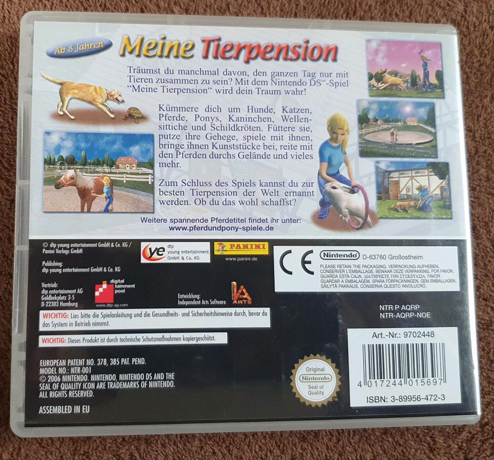 Nintendo DS Spiel "Meine Tierpension" in Rentweinsdorf