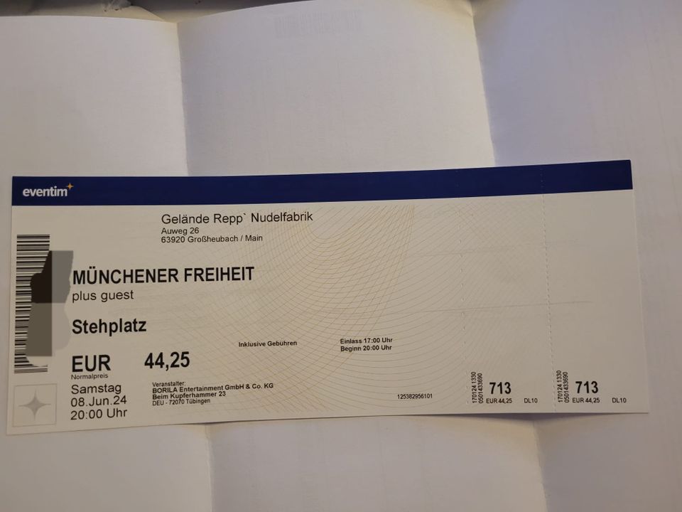 Münchener Freiheit plus guest am 8.6.24 in 63920 Großheubach in Mainhausen