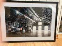 Mercedes 190 E  2,5-16 Evolution Bild im Holzrahmen Nordrhein-Westfalen - Halle (Westfalen) Vorschau