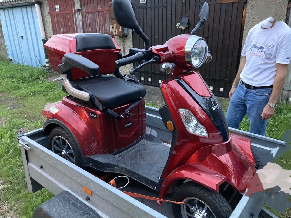 Rolektro 25km/h nur 275km gefahren in schönem rot, Ladeproblem in Sömmerda