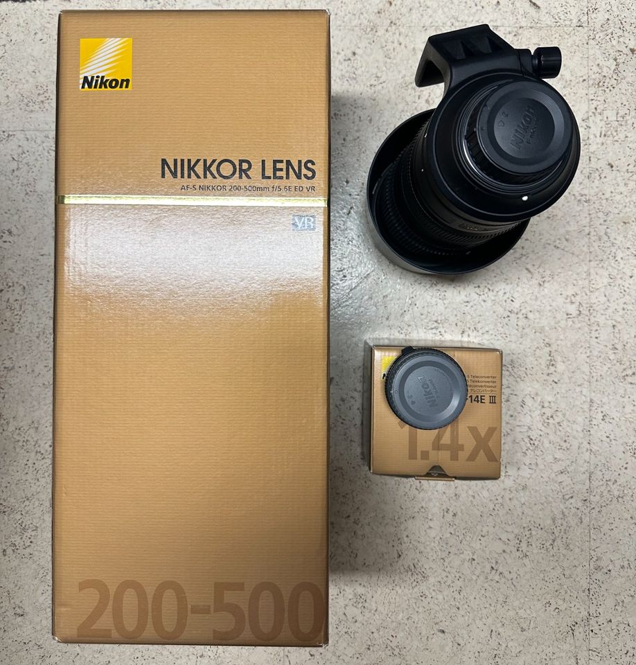 Nikon AF-S Nikkor 200-500 mm 1:5,6E ED VR + TC 14e III in Schömberg