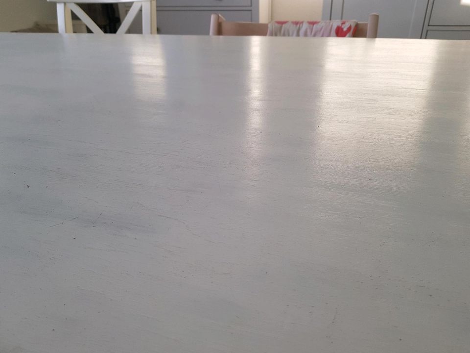 Esstisch Eiche massiv weiß Shabby Vintage 160 x 90 x 75 cm in Ladenburg