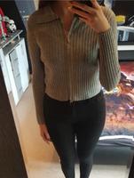 Dünner Pullover Stoff Grau Reißverschluss Damen S 37 Nordrhein-Westfalen - Halver Vorschau
