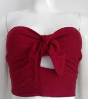 TALLY WEIJL schulterfrei Bandeau bordeauxrot mit Leinen Neu Gr. L Innenstadt - Köln Altstadt Vorschau