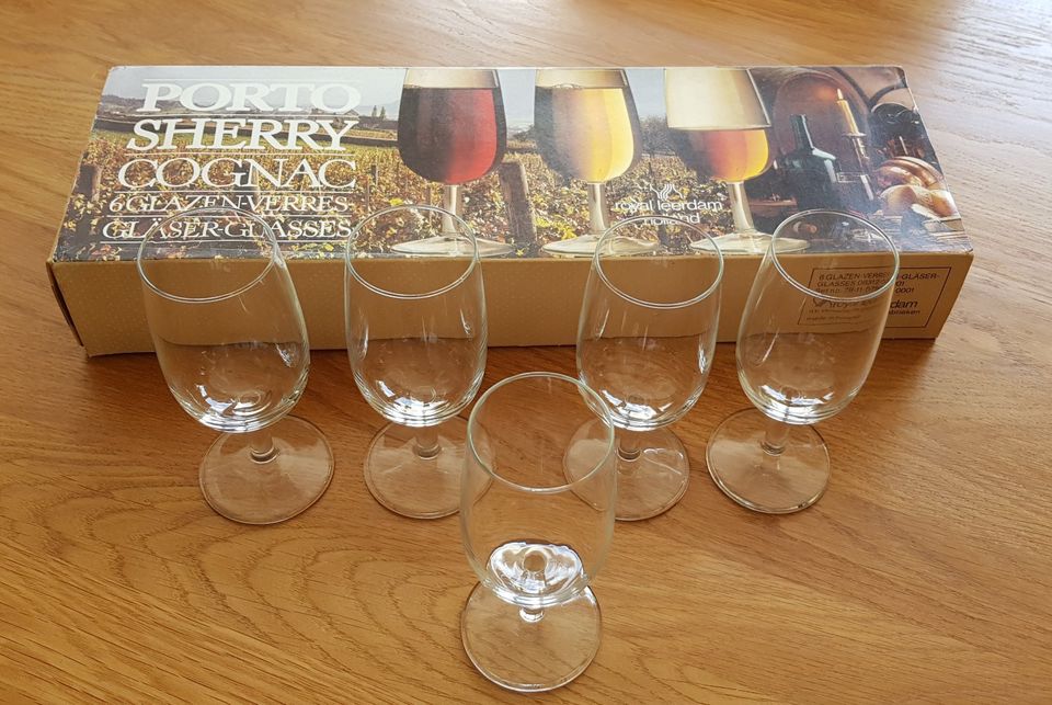 Royal Leerdam Sherry Port Cognac Gläser  - 5 Stück in Bergisch Gladbach