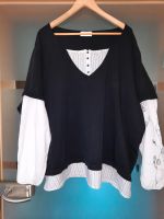 tolles schwarz/ weißes 2in1 Shirt Ulla Popken Gr. 54/ 56 Nordrhein-Westfalen - Rheine Vorschau