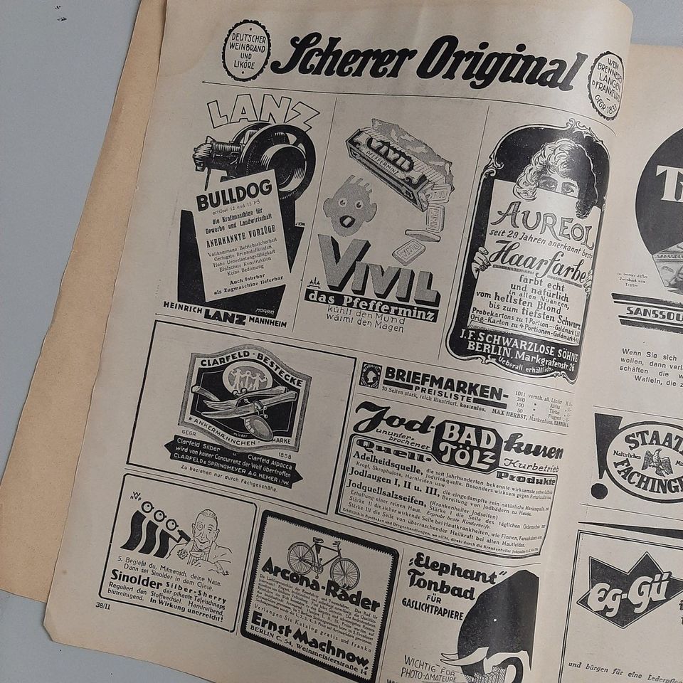 Zeitschrift Die Woche 1925 100 Jahre Eisenbahn alte Werbung in Cottbus