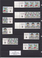 Briefmarken Tschechoslowakei 9 Zusammendrucke gestempelt Bayern - Regensburg Vorschau