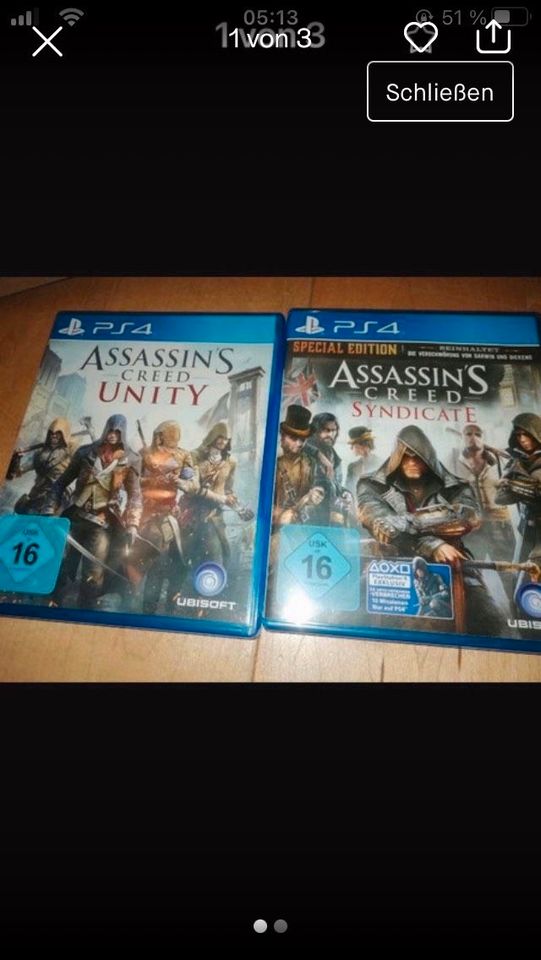Zwei PS4 Spiele in Erwitte