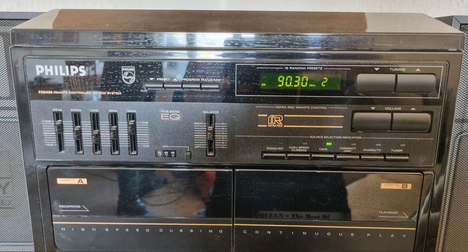 Philips FCD 485 CD Midi System*CD, 2 Cass.-Deck,Plattenspieler* in Hamburg