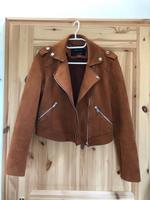 Wildlederjacke Gr. S (36) cognacfarben Brandenburg - Hohen Neuendorf Vorschau