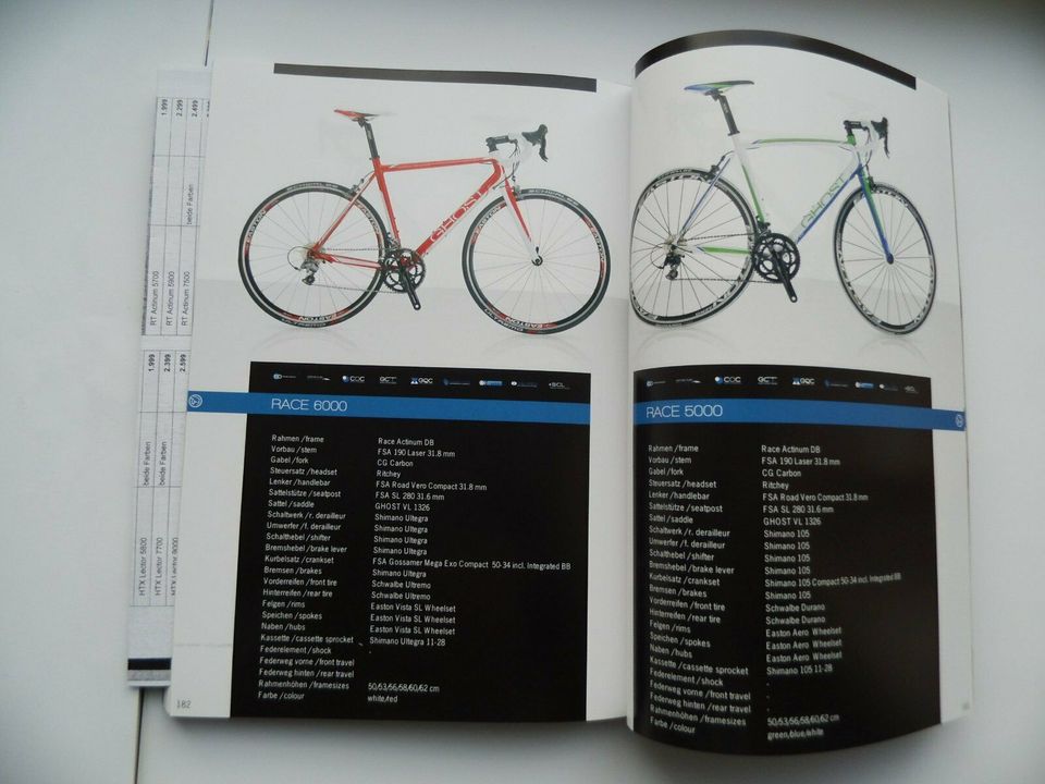 Ghost, Katalog, Broschüre, Prospekt, 2011, MTB, Race, Fahrräder in Rheda-Wiedenbrück