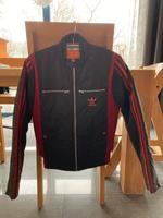 Neuwertige Adidas Retro Jacke braun rot, Größe S Hessen - Oberzent Vorschau