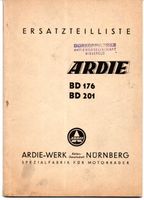 Ardie BD 176 + BD 201 Ersatzteil-Liste ET-Katalog original Baden-Württemberg - Schopfheim Vorschau