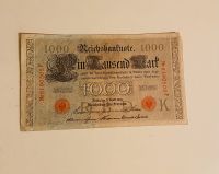 Original Reichsbank 1000 Mark 21.4.1910 Rot gestempelt München - Au-Haidhausen Vorschau
