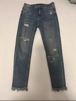 Jeans Hose Damen ripped Löcher blau Skinny Niedersachsen - Weener Vorschau