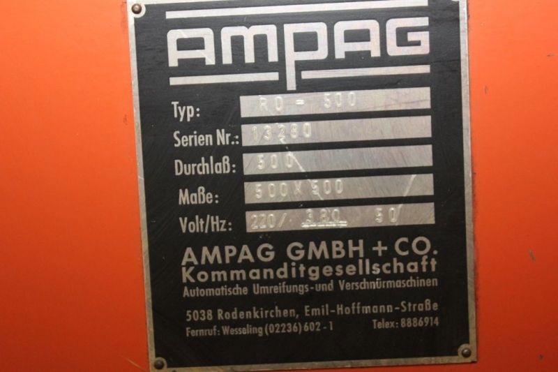 Ampag Umreifungsmaschine RO 500 in Weilerswist