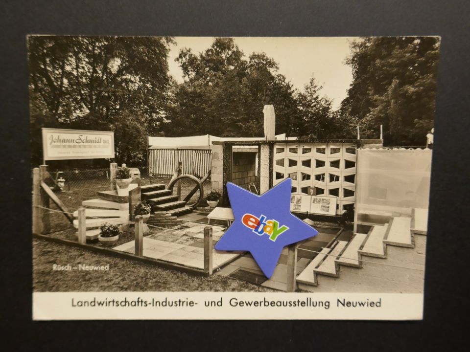 Neuwied altes Foto Landwirtschaft-Industrie-Gewerbeausstellung in Bonn