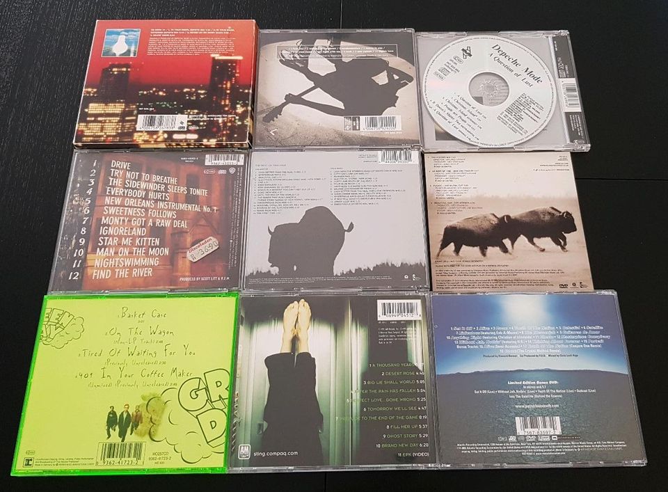 CDs/ DVDs von Depeche Mode, R.E.M., U2, Sting, P.O.D.,Green Day in Aschaffenburg