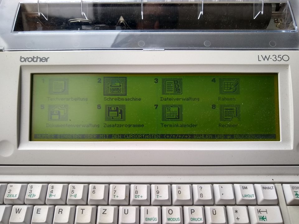Elektrische Schreibmaschine BROTHER LW-350 ! Display ! Disk-LW in Frankfurt am Main