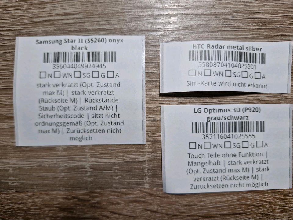 Handy Konvolut 1xSamsung, 1xLG, 1x HTC in Niederdorfelden