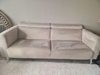 Samt  2 x Sofa Beige München - Moosach Vorschau